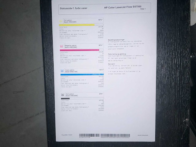 Hp e67560 colour laser jet laserprinter - afbeelding 4 van  12