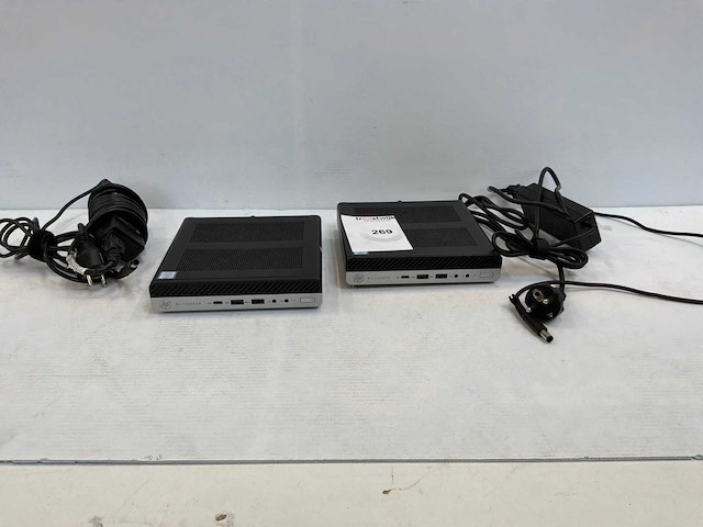 Hp elitedesk 800 g5 desktop mini (2x) - afbeelding 1 van  4