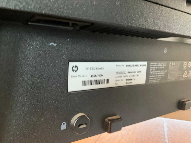 Hp elitedisplay e232 23” monitor - afbeelding 4 van  4