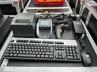 Hp kassa met monitor,toetsenbord,muis en betaalsysteem - afbeelding 3 van  6