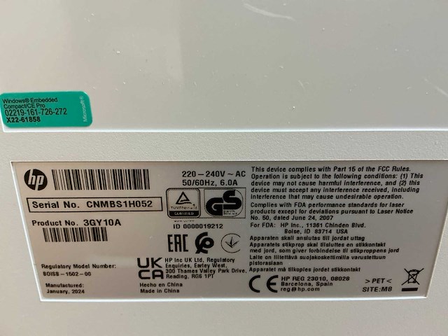 Hp laser jet managed e60165 printer & scanner - afbeelding 4 van  12