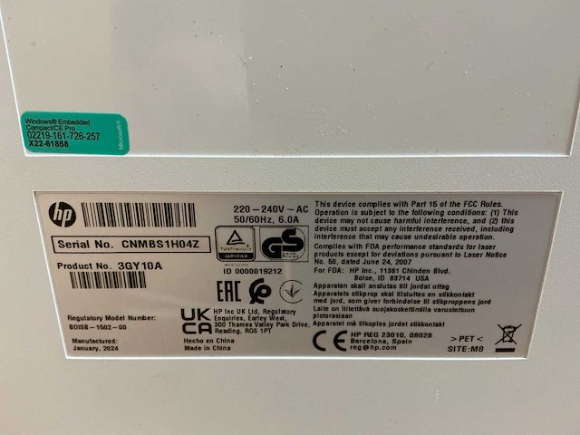 Hp laser jet managed e60165 printer & scanner - afbeelding 4 van  12