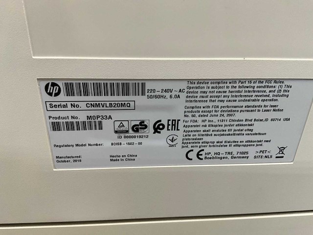 Hp laserjet e60055 laserprinter - afbeelding 4 van  4