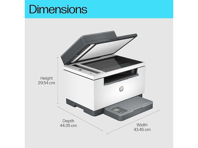 Hp laserjet m234sdw multifunctionele laserprinter, zwart-wit, a4, kopiëren, scannen, dubbelzijdig, wifi - afbeelding 2 van  3