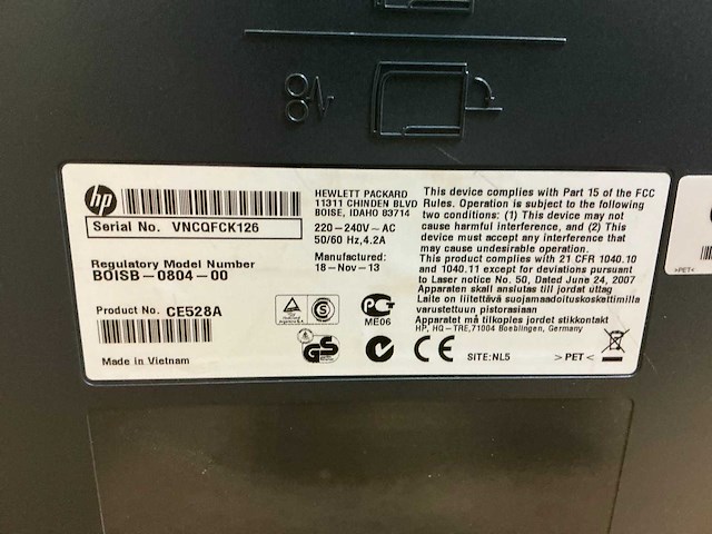 Hp laserjet p3015 printer & scanner - afbeelding 6 van  14