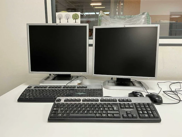 Hp lp1965 monitor (2x) - afbeelding 1 van  5