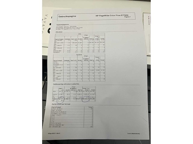 Hp mfp e58650 pagewide managed color flowprinter - afbeelding 7 van  7