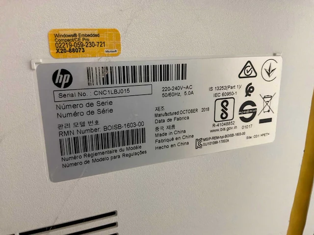 Hp mfp e77830 multifunctionele printer - afbeelding 5 van  6