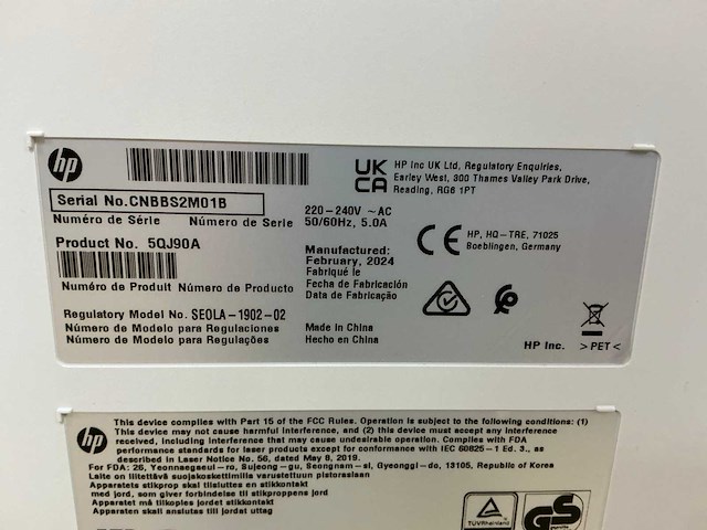 Hp mfp e786 color laserjet managed printer & scanner - afbeelding 6 van  14