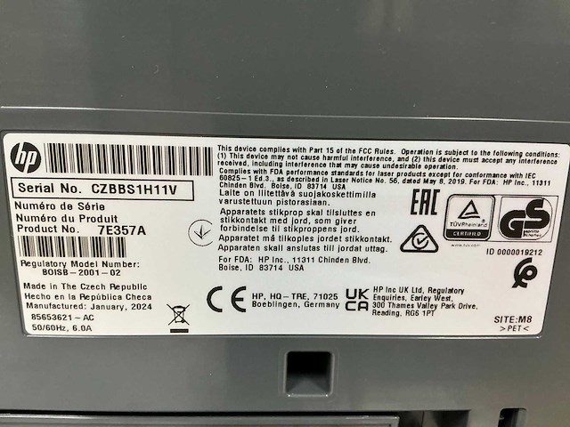 Hp mfp x580 color laserjet enterprise printer & scanner - afbeelding 6 van  14