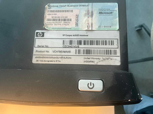 Hp microtower compaq dx2420 desktop pc - afbeelding 5 van  5
