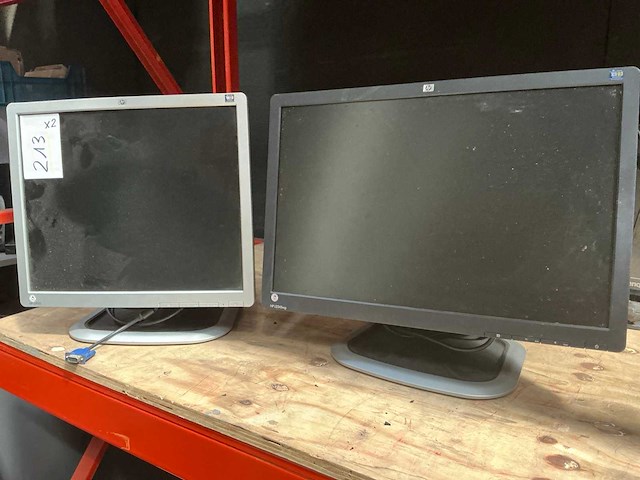Hp monitor (2x) - afbeelding 1 van  5