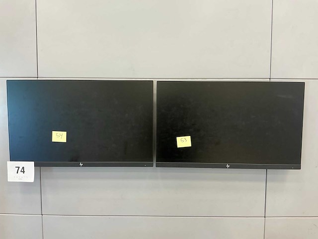 Hp monitors (2x) - afbeelding 1 van  3
