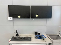 Hp monitors (2x) - afbeelding 1 van  6