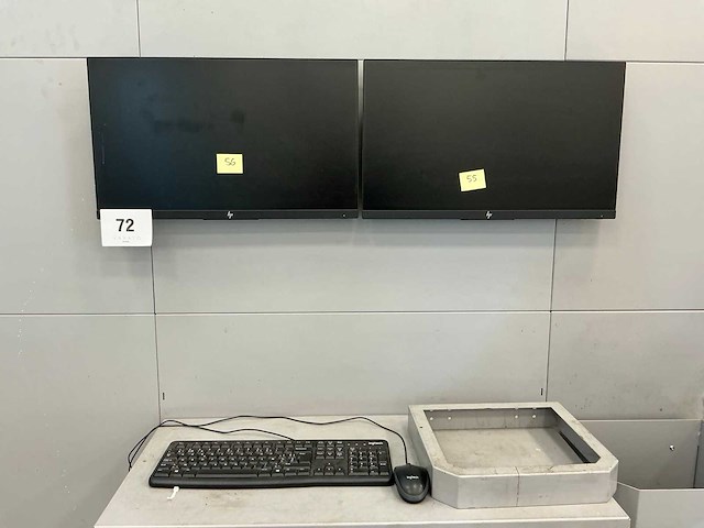 Hp monitors (2x) - afbeelding 1 van  3