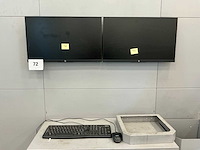Hp monitors (2x) - afbeelding 1 van  3
