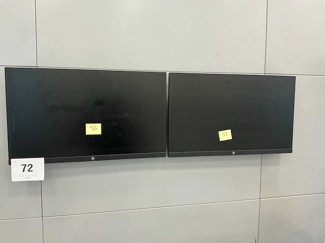 Hp monitors (2x) - afbeelding 2 van  3