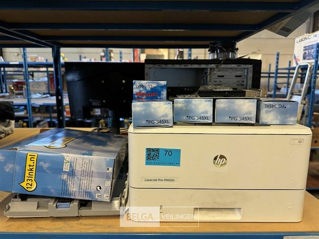 Hp printer laserjet pro m402n + 7x inktpatronen - afbeelding 2 van  3