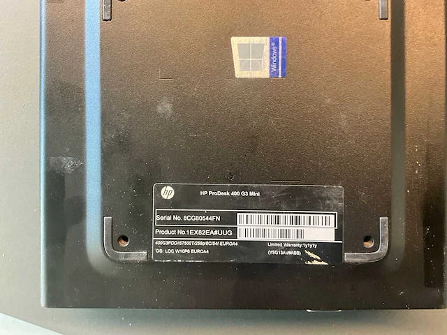 Hp prodesk 400 g3 desktop mini pc - afbeelding 1 van  4