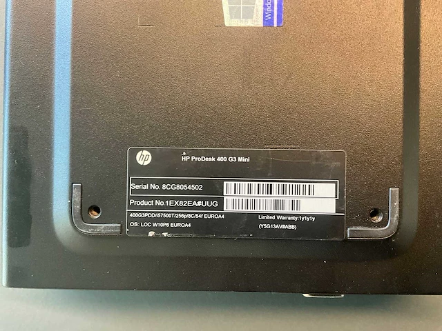 Hp prodesk 400 g3 desktop mini pc - afbeelding 4 van  4