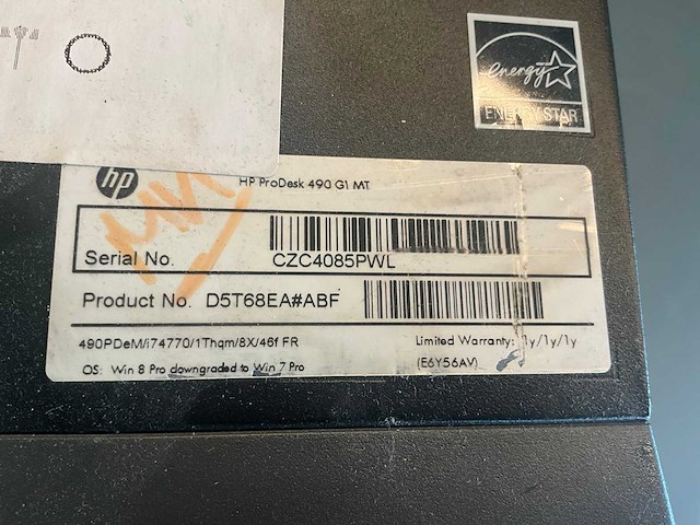Hp prodesk 490 g1 desktop pc - afbeelding 5 van  7