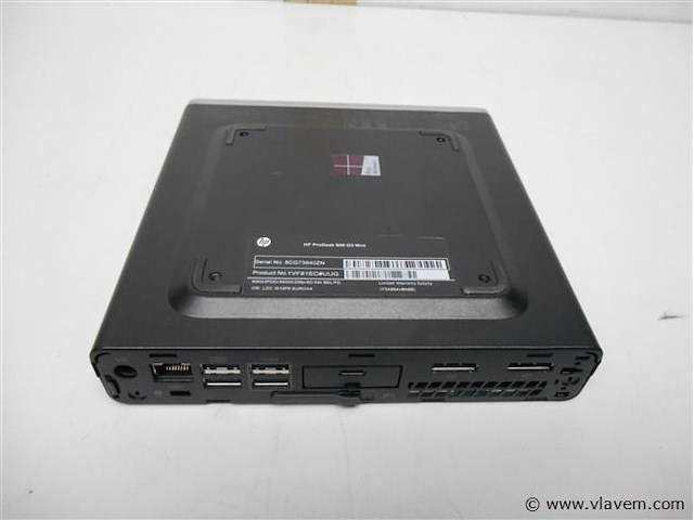 Hp prodesk 600 g3 mini core i5 zonder voeding - afbeelding 2 van  2