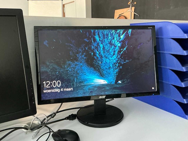 Hp prodesk + pc-scherm (2x) - afbeelding 3 van  6