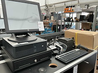 Hp rp5700 kassa met monitor,geldlade betaalautomaat enz - afbeelding 1 van  3