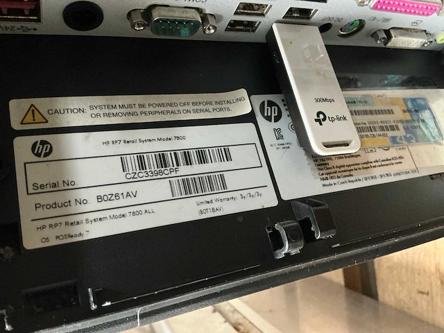 Hp rp7 retail system 7800 kassa - afbeelding 4 van  6