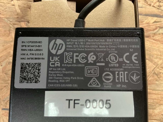 Hp travel usb multi poort - afbeelding 3 van  3