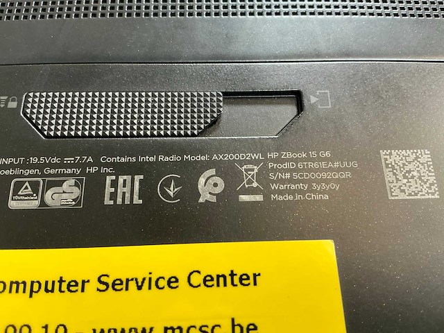 Hp zbook 15 g6 laptop - afbeelding 7 van  8
