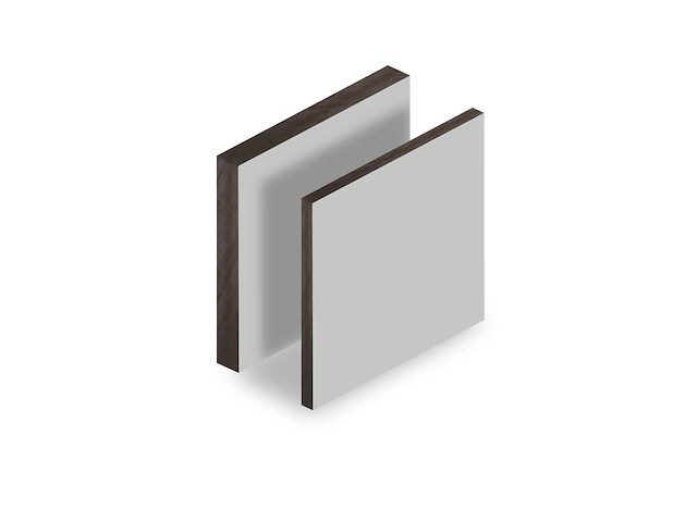 Hpl volkern plaat grijs 3050x1200x8mm 2x platen - afbeelding 2 van  2