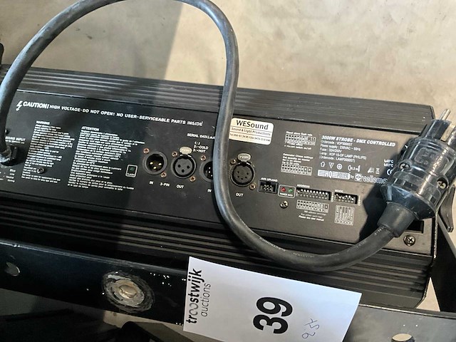 Hq power nucleair 3000 stroboscoop lamp (2x) - afbeelding 2 van  2