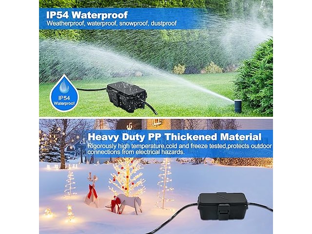 Hrensaw weerbestendige aansluitdoos (3 stuks) - afbeelding 5 van  5