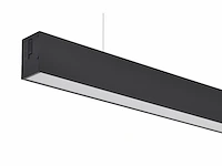 [hrz200] 40w led 120cm linear pendant lamp 3 colour light switch black - afbeelding 6 van  8