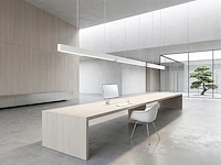 [hrz201] 40w led 120cm linear design pendant lamp with 3 colour light switch white - afbeelding 4 van  9