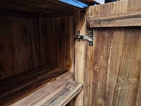 Hsm atlanta dressoir met 2 deuren en 3 laden 170 x 45 x h85cm vintage teak - afbeelding 6 van  7