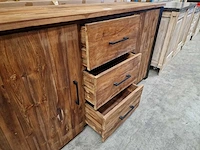 Hsm atlanta dressoir met 2 deuren en 3 laden 170 x 45 x h85cm vintage teak - afbeelding 7 van  7