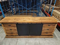 Hsm blackburn dressoir 220cm x 50cm x h85cm - 6 laden en 2 deuren - afbeelding 3 van  7