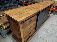 Hsm blackburn dressoir 220cm x 50cm x h85cm - 6 laden en 2 deuren - afbeelding 4 van  7