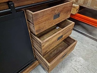 Hsm blackburn dressoir 220cm x 50cm x h85cm - 6 laden en 2 deuren - afbeelding 7 van  7