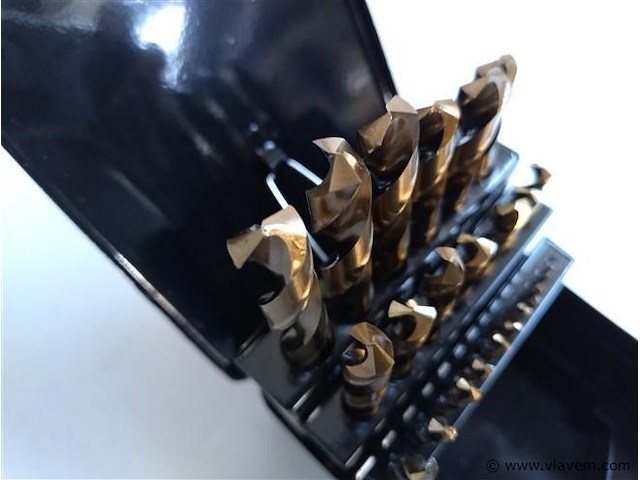 Hss-g cobalt spiraalborenset 25 delig - afbeelding 4 van  5