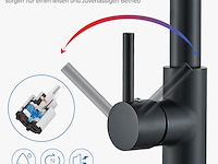 Huahomdy zwarte keukenkraan - afbeelding 3 van  5