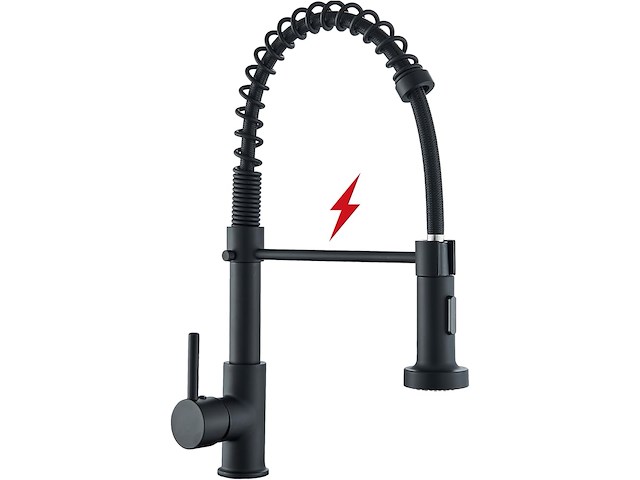 Huahomdy zwarte keukenkraan - afbeelding 1 van  5