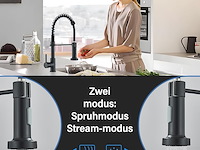 Huahomdy zwarte keukenkraan - afbeelding 4 van  5