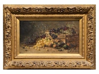 Hubert bellis (1831-1902), flower still life, oil on canvas 34 x 60 cm. (13.39 x 23.62 in.), frame: 64 x 90 cm. (25.19 x 35.42 in.) - afbeelding 2 van  5