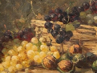 Hubert bellis (1831-1902), flower still life, oil on canvas 34 x 60 cm. (13.39 x 23.62 in.), frame: 64 x 90 cm. (25.19 x 35.42 in.) - afbeelding 5 van  5