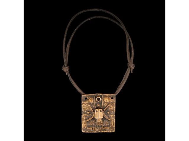 Hubert minnebo (1940), a pendant in gilt and patinated bronze - afbeelding 1 van  3