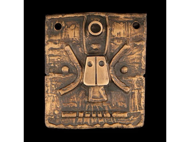 Hubert minnebo (1940), a pendant in gilt and patinated bronze - afbeelding 2 van  3