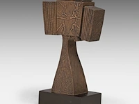 Hubert minnebo (1940), 'een klassering van herinneringen voor de volgende generaties vastgelegd', polished and brown patinated bronze, 0/0, 1995, signed (+) 25.5 x 16 x 7.5 cm. (10.03 x 6.29 x 2.95 in.) - afbeelding 5 van  9